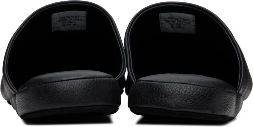 Thom Browne Black Grosgrain Tab Slippers