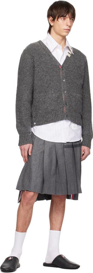 Thom Browne Black Grosgrain Tab Slippers - Picture 3