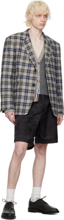 Thom Browne Black Longwing Brogue Oxfords - Picture 5