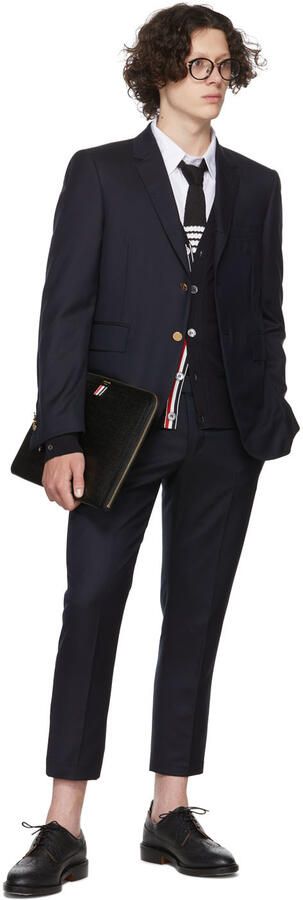 Thom Browne Black Longwing Brogue Oxfords - Picture 4