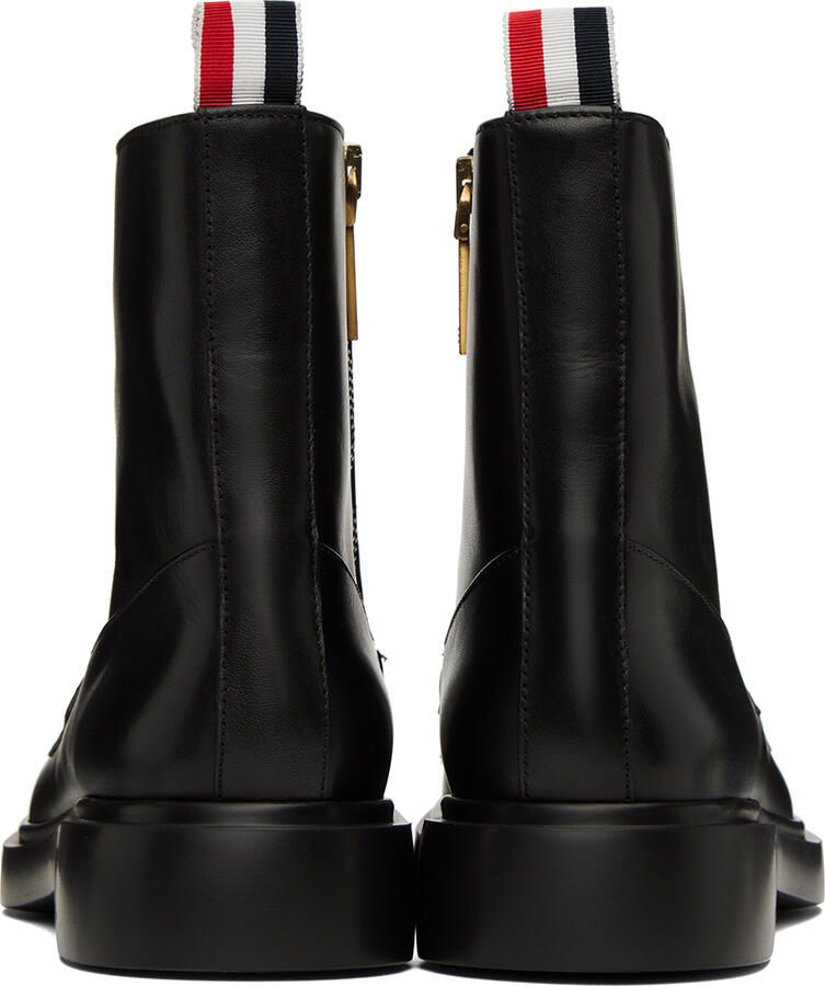 Thom Browne Black Penny Loafer Boots