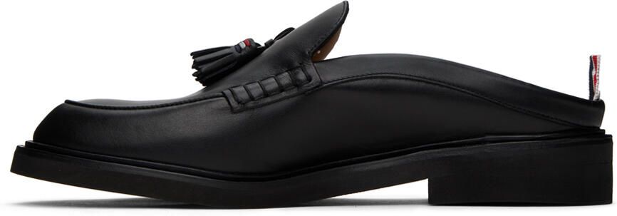 Thom Browne Black Tassel Loafer Mules - Picture 3