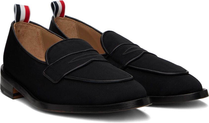 Thom Browne Black Varsity Penny Loafers - Picture 2