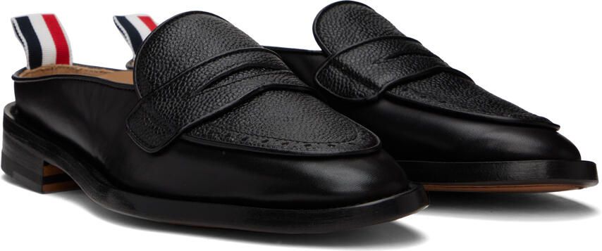 Thom Browne Black Varsity Penny Loafers - Picture 2