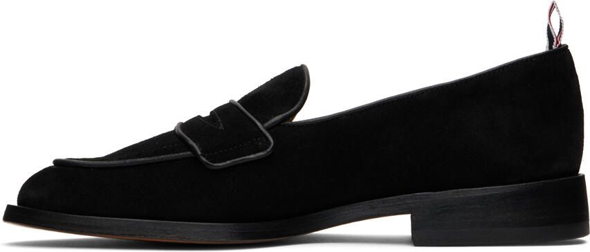 Thom Browne Black Varsity Penny Loafers - Picture 3