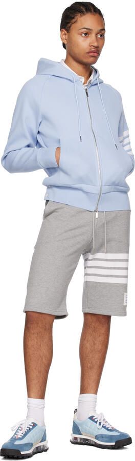 Thom Browne Blue Quilted Tech Runner Sneakers - Picture 4