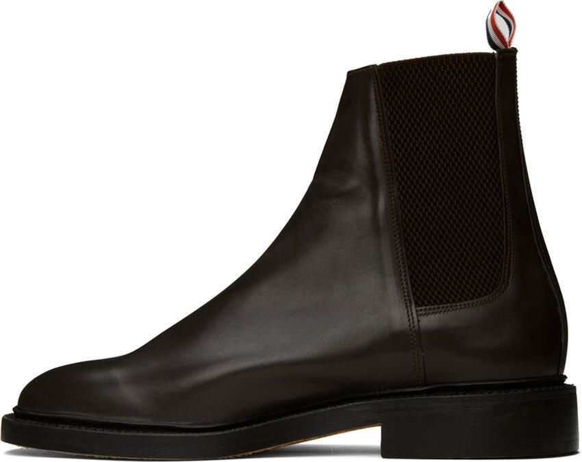 Thom Browne Brown Classic Chelsea Boots - Picture 3