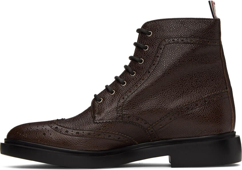 Thom Browne Brown Wingtip Boots - Picture 3