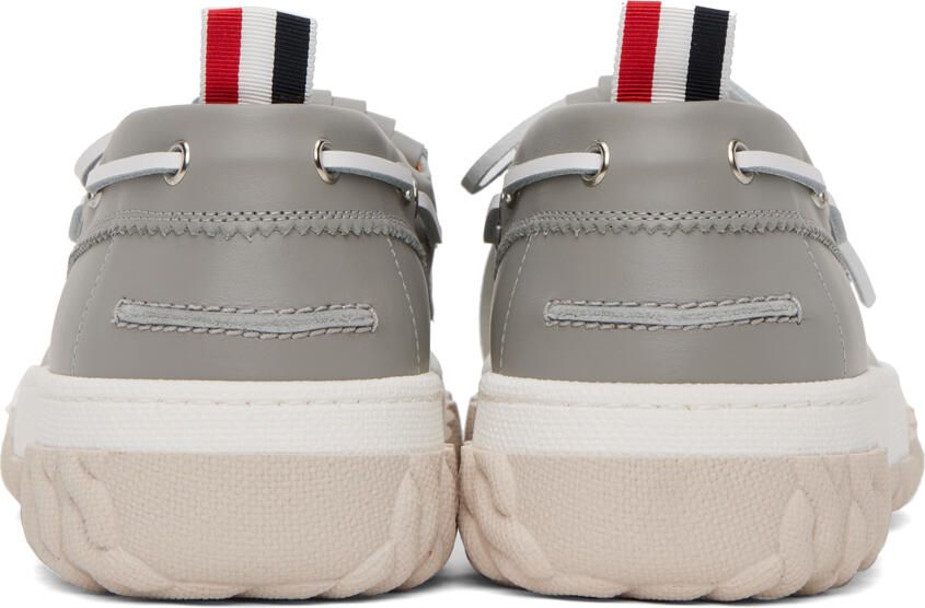 Thom Browne Gray Kilted Loafers