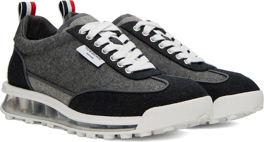 Thom Browne Gray Tech Sneakers - Picture 2