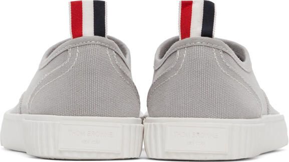 Thom Browne Grey Heritage Vulcanized Sneakers - Picture 4