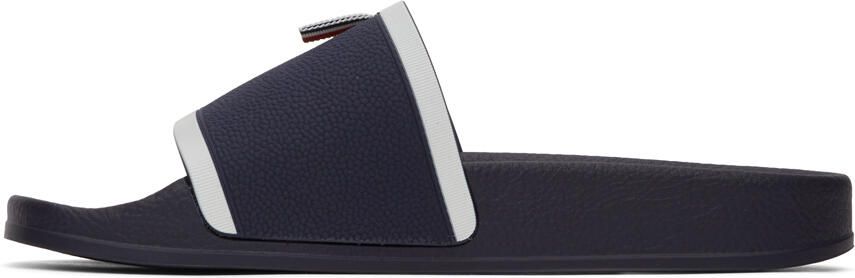Thom Browne Navy Rubber Pool Slides