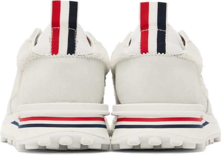 Thom Browne Off-White Shearling Tech Sneakers