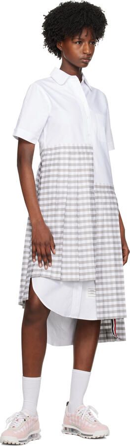 Thom Browne Pink & White Tech Sneakers - Picture 4