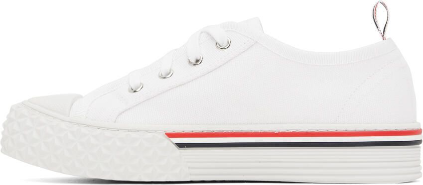 Thom Browne White Collegiate Sneakers - Picture 4