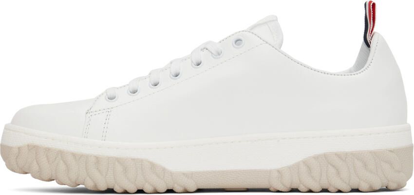 Thom Browne White Court Sneakers - Picture 4