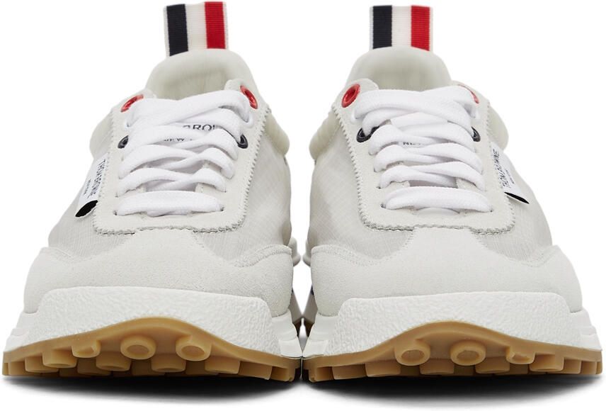 Thom Browne White Unlined Tech Runner Sneakers - Picture 3