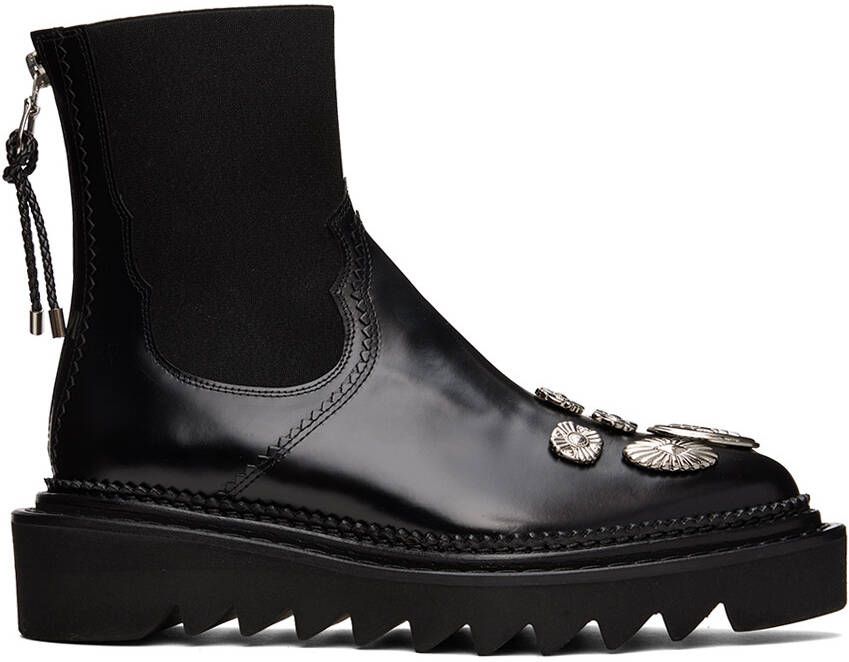Toga Pulla Black Side Gore Metal Boots