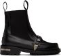 Toga Pulla SSENSE Exclusive Black Embellished Chelsea Boots - Thumbnail 1