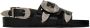 Toga Pulla SSENSE Exclusive Black Oversized Buckle Sandals - Thumbnail 1