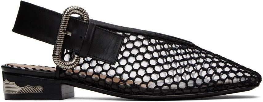 Toga Pulla SSENSE Exclusive Black Pin-Buckle Loafers