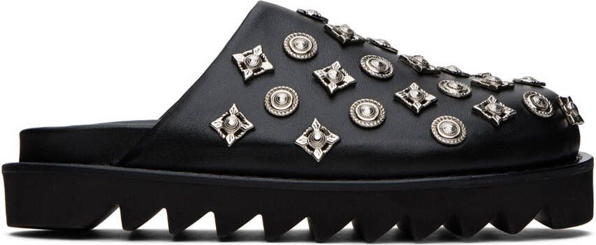 Toga Pulla SSENSE Exclusive Black Sabot Loafers