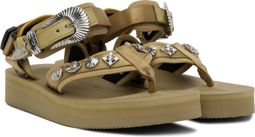 Toga Pulla Beige Suicoke Edition Tono Sandals