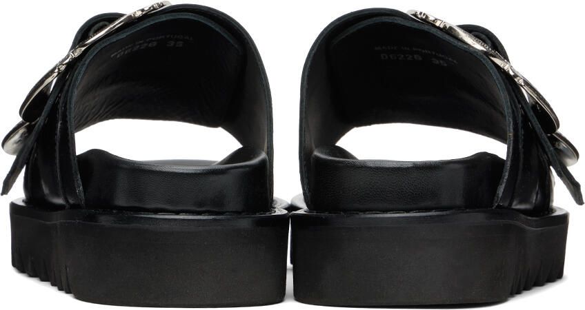 Toga Pulla Black Buckle Sandals - Picture 2