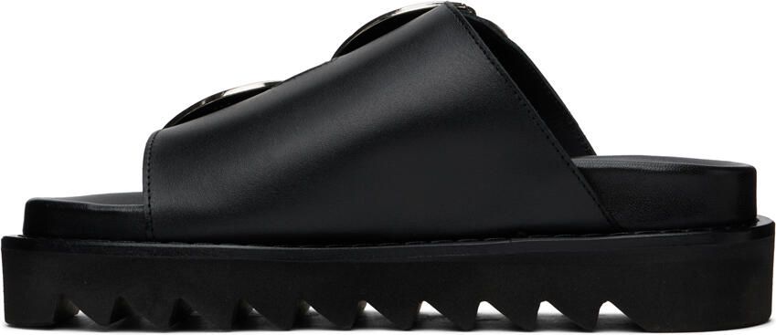 Toga Pulla Black Buckle Sandals - Picture 3