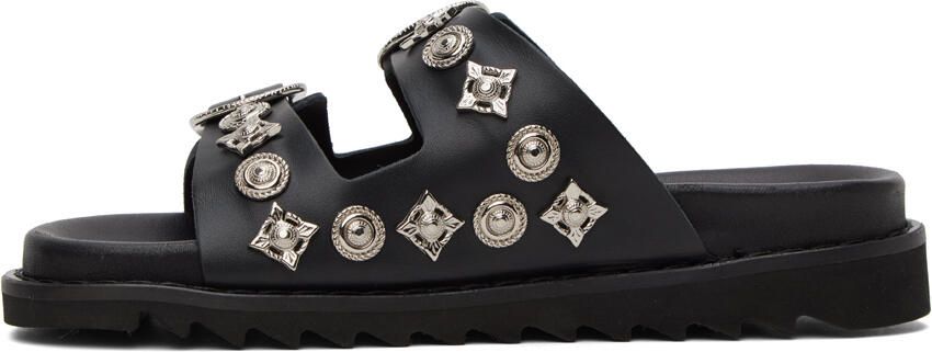 Toga Pulla Black Buckle Sandals - Picture 3