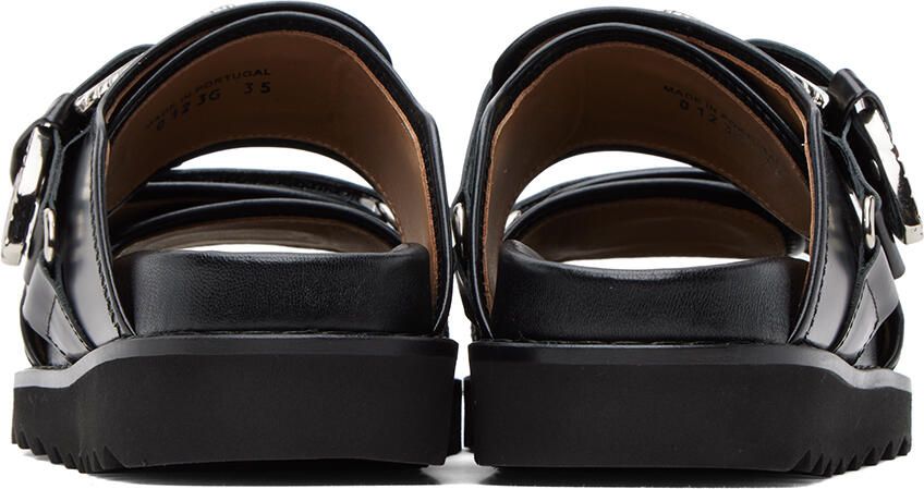 Toga Pulla Black Buckle Sandals