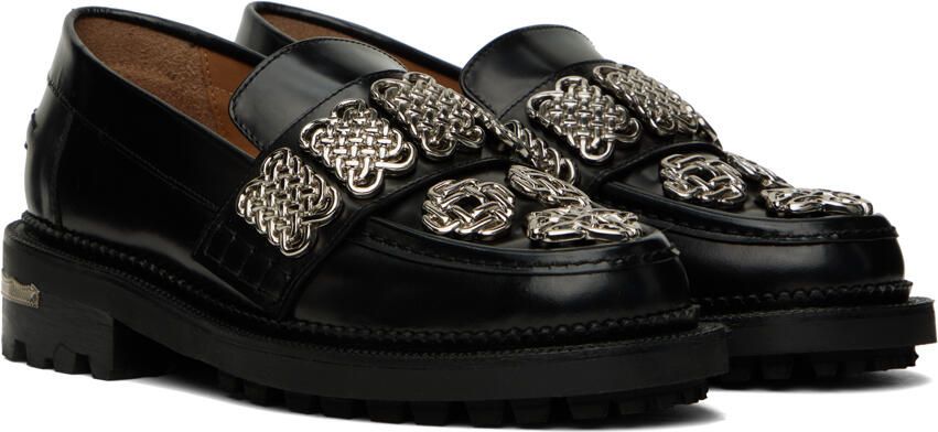 Toga Pulla SSENSE Exclusive Black Embellished Loafers - Picture 2