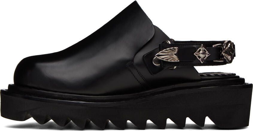 Toga Pulla Black Embellished Loafers - Picture 3