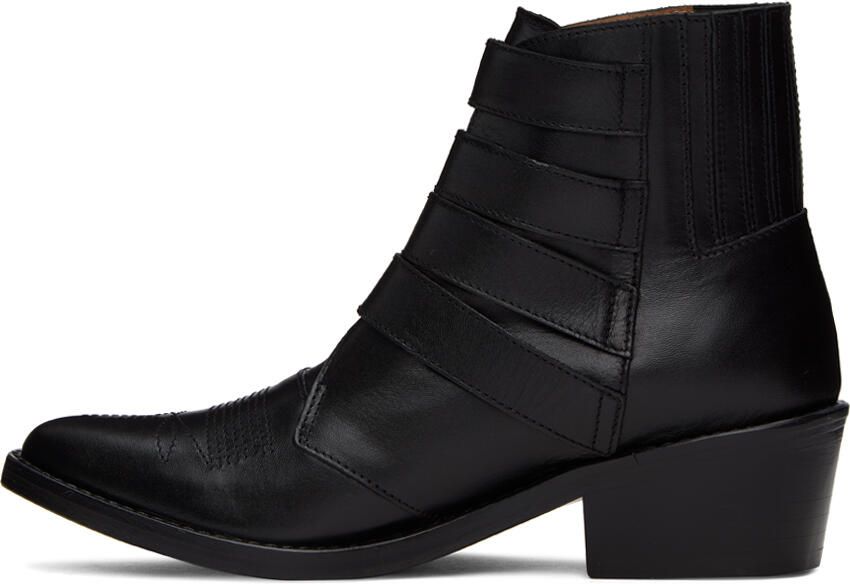 Toga Pulla Black Cowboy Boots - Picture 3