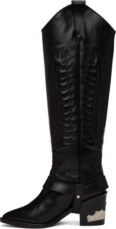 Toga Pulla Black Cowboy Boots