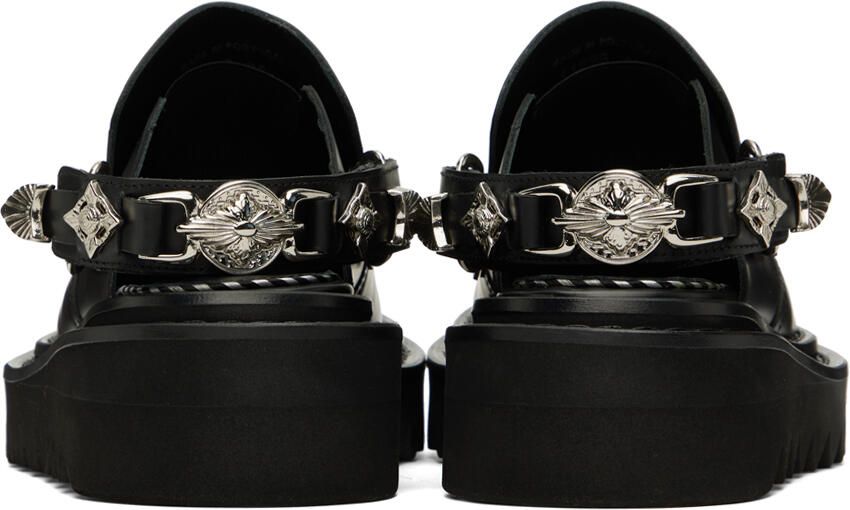 Toga Pulla Black Embellished Loafers