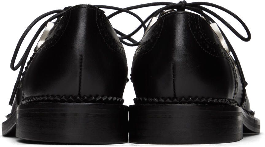 Toga Pulla Black Lace-Up Loafers - Picture 7