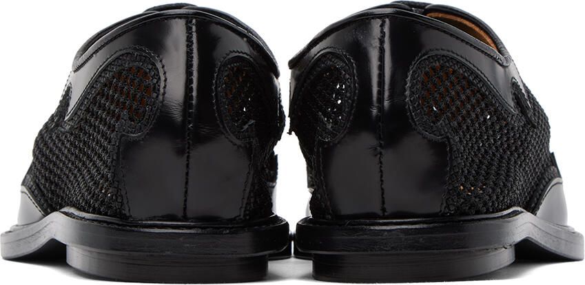 Toga Pulla Black Lace-Up Oxfords