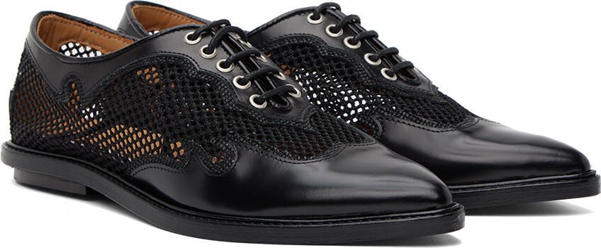 Toga Pulla Black Lace-Up Oxfords - Picture 2
