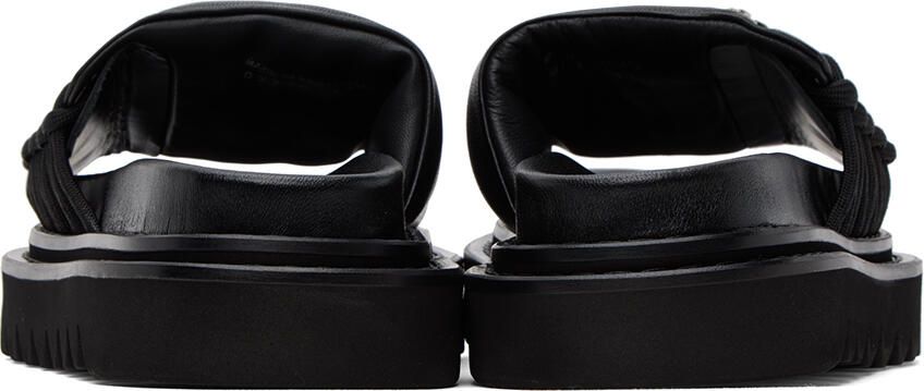 Toga Pulla Black Lace-Up Sandals - Picture 2