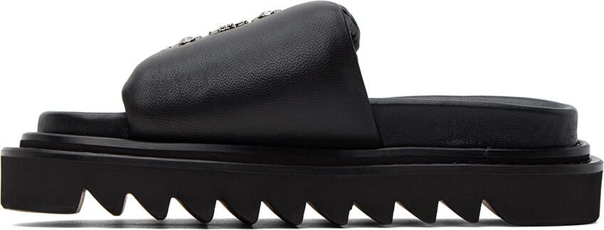 Toga Pulla Black Lace-Up Sandals - Picture 4