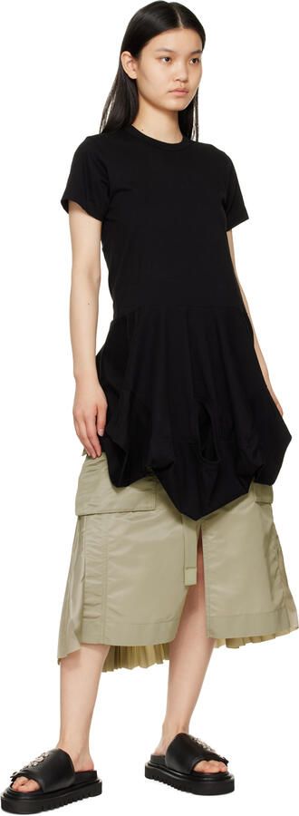 Toga Pulla Black Lace-Up Sandals - Picture 3