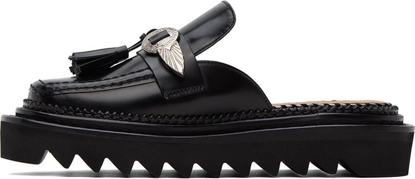 Toga Pulla Black Tassel Loafers - Picture 3