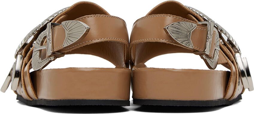 Toga Pulla SSENSE Exclusive Beige Hardware Sandals - Picture 3