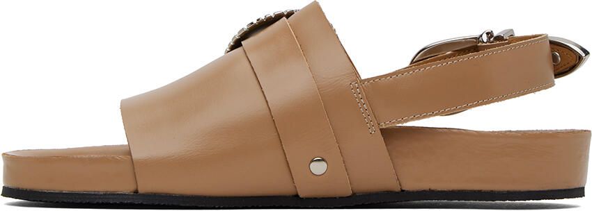 Toga Pulla SSENSE Exclusive Beige Hardware Sandals - Picture 8
