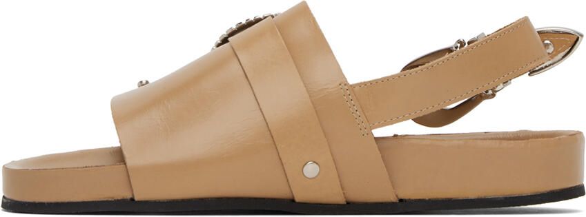 Toga Pulla SSENSE Exclusive Beige Hardware Sandals - Picture 7