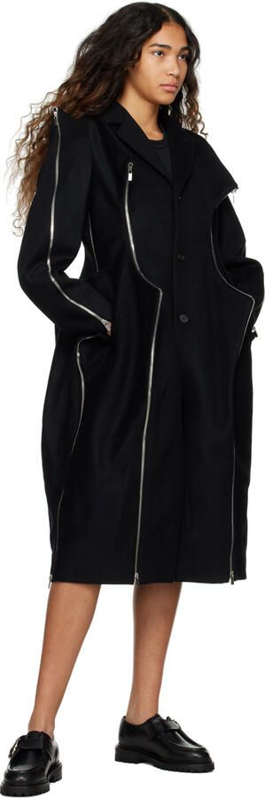 Toga Pulla SSENSE Exclusive Black Brogue Loafers - Picture 4