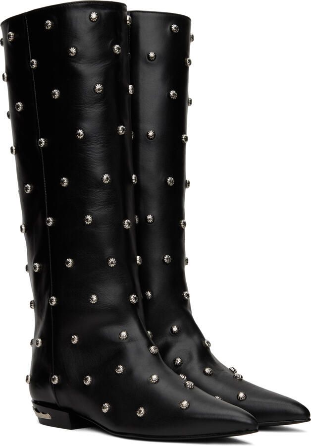 Toga Pulla SSENSE Exclusive Black Embellished Boots - Picture 2