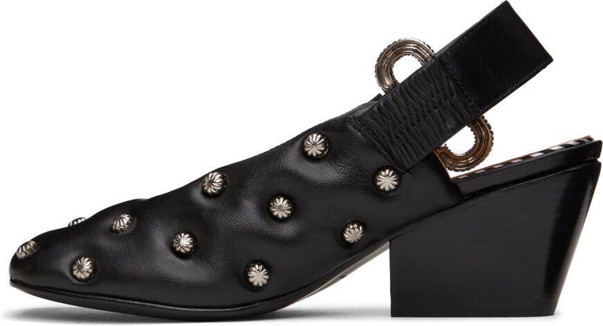 Toga Pulla SSENSE Exclusive Black Embellished Heels - Picture 4