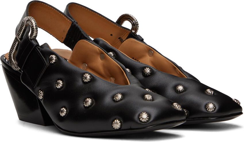 Toga Pulla SSENSE Exclusive Black Embellished Heels - Picture 3